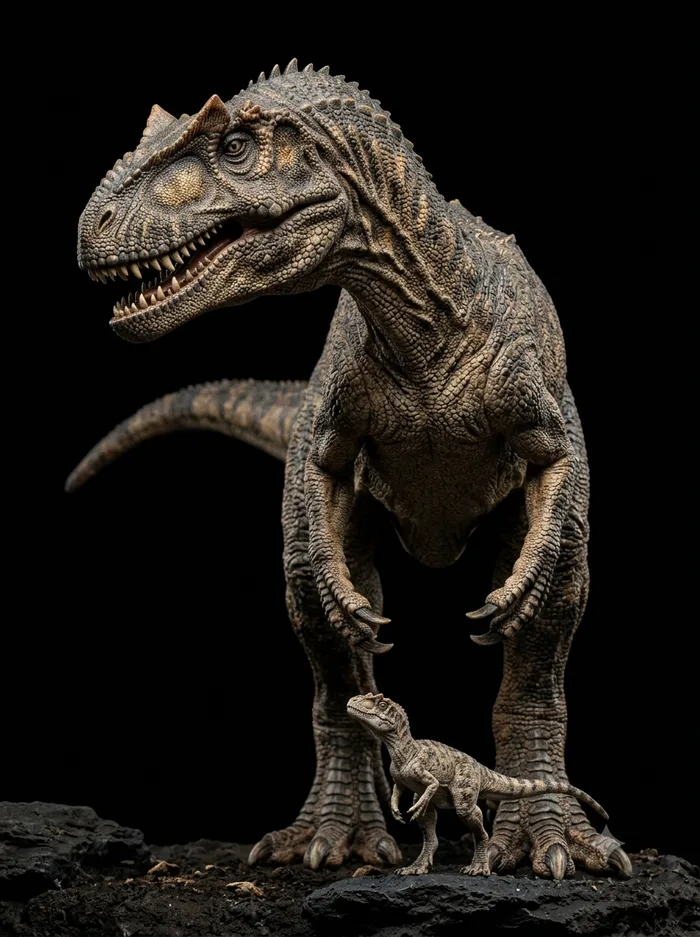 Allosaurus life reconstruction