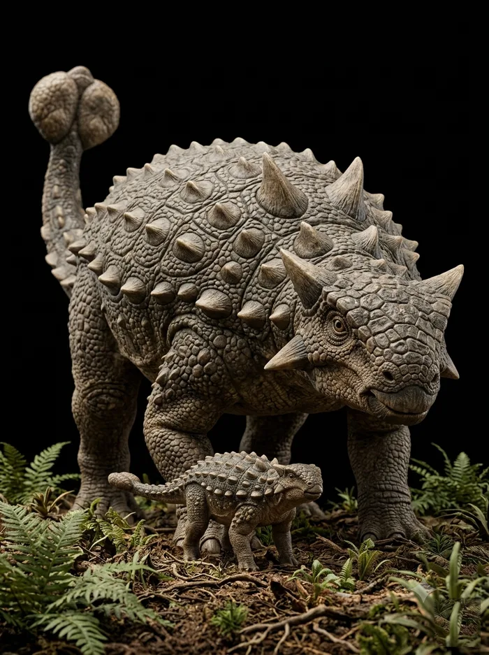 Ankylosaurus life reconstruction
